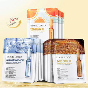Tengyu Group Máscara de oro personalizada de 24K Hoja de ácido hialurónico ODM Mascarilla facial de alta calidad <span class=keywords><strong>para</strong></span> iluminar hidratante Muestra gratis - Product Image 2