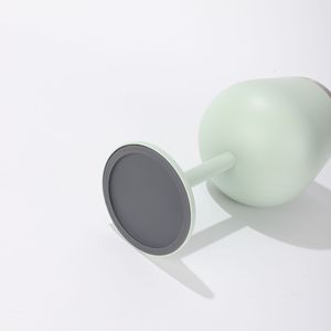 Stainless Steel Wine Glass 300ml Double Wall Vacuum Insulated With Lid Teardrop Shape For Party - Product Image 3