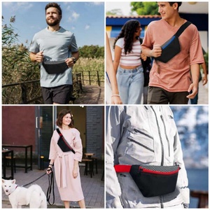 Riñonera/Bandolera Impermeable de Nylon con Bolsillo Antirrobo y Cremallera, Personalizable con Logotipo, para Parejas, Uso Exterior, Colores de Fábrica, con Letras - Product Image 4