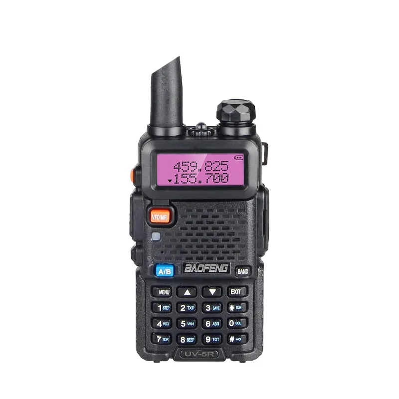 Baofeng UV-5R - Rádio de duas vias VHF UHF de banda dupla, mais vendido, original, BF-UV5R, walkie-talkie de longa distância, 5W, faixa de 3-5 km