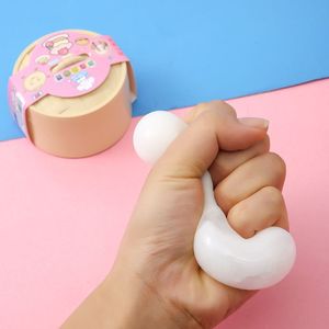 Slow <b>Rebound</b> Steamed Bun Fidget Toy 5.5cm TPE Material Squeezeable Stress Relief Toy For Youth Unisex - Product Image 3