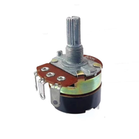 Potentiomètre à film de carbone réglable BOENSNS WH138-1 avec interrupteur, longueur 20 mm, résistance B10K-B500K, 500 V, boîtier en plastique