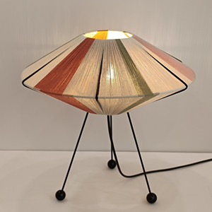 Lanterna Brisbane-filato 6000, paralume in filato fatto a mano, lampada da tavolo/da terra per soggiorno. - Product Image 6