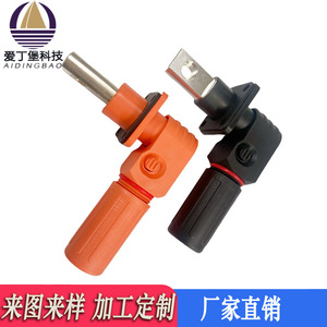 Connecteur haute tension monophasé ADB Edinburgh 200A, contact en cuivre orange, isolateur PA66 pour armoires de stockage d'énergie - Product Image 5