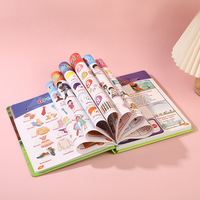 Livre électronique interactif rechargeable pour l'éducation précoce en anglais, dispositif de lecture par pointage pour enfants, apprentissage interactif, développement cognitif, livre audio