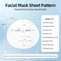 Masque facial en coton naturel biodégradable blanc, 100 pièces/sac, matière pour masque facial sec, masque facial en feuille soyeuse et douce