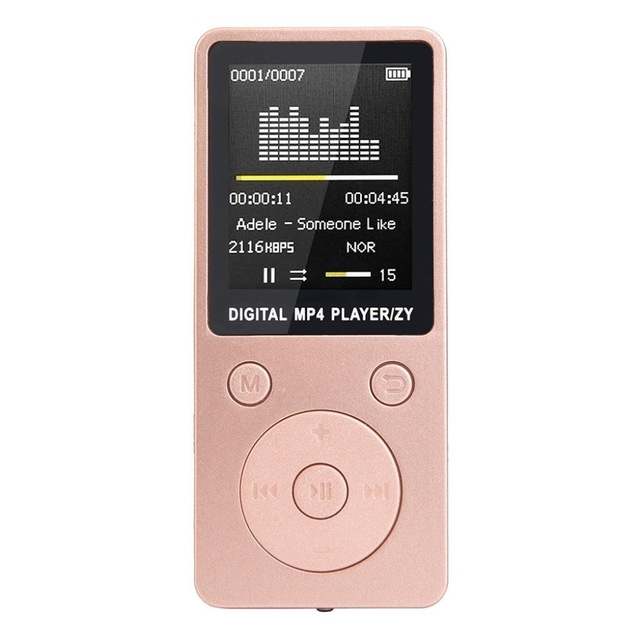 Card Ultra-thin Lossless MP4 Player with Screen Built-in Speaker USB Plastic