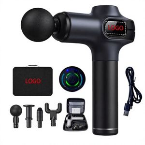Pistolet de massage portatif V7 pour fascias, masseur musculaire profond sans fil, outil de récupération corporelle portable - Product Image 1