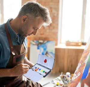 XinyiArt – <span class=keywords><strong>Palette</strong></span> d'aquarelle vide, boîtes métalliques, boîtes de peinture, plateau d'aquarelle avec 12 demi-poêles, vente en gros - Product Image 6