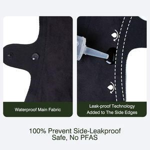 Băng vệ sinh có thể giặt bằng than tre Khăn vệ sinh có thể tái sử dụng Khăn vệ sinh siêu thấm hút tự nhiên dành cho thanh thiếu niên - Product Image 3