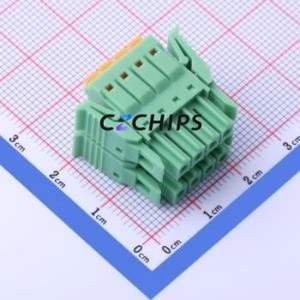 KF2EDGKNHG-3.5-2*4P Plug-in Terminal Block P=3.5mm Connector Male Plug 2x4P 3.5mm Green - Product Image 2