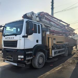 Hoge Kwaliteit Professionele Tweedehands Hydraulische Mobiele Betonpomp Truck Hb 52V (Sitrak) Met 52M Beton Plaatsing Giek - Product Image 1