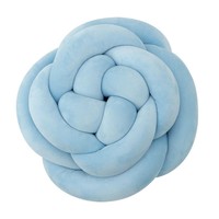 Coussin décoratif en forme de nœud de fleur de rose, tissé à la main en velours, rembourré en coton PP doux, pour canapé et lit
