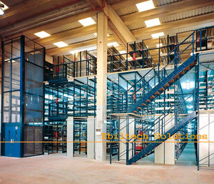 Planchers mezzanine en acier Rack Plancher surélevé Stockage Grenier Système de rayonnage pour le stockage en entrepôt - Product Image 5