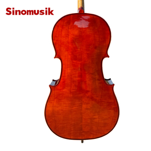 <span class=keywords><strong>Violonchelo</strong></span> HC35 de Arce Flameado Barnizado a Mano en Rojo Marrón Brillante de la Marca Sinomusik - Product Image 6