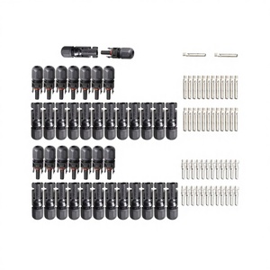 <b>Quick</b>-Release Male/Female Copper Contact 1000V DC Rated Solar Cable <b>Connector</b> Set for Solar Power Plants - Product Image 2