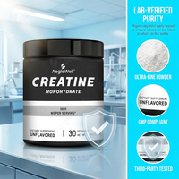 AegleWell Créatine Monohydrate en Poudre 150g (30 Doses) 5g par Dose Sans Arôme Soutient la Force Musculaire et les Performances Athlétiques