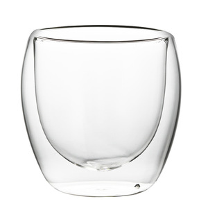 Wholesale Shape Borosilicate Double Wall Coffee Cups Minimalist Design for Giveaways - Product Image 3