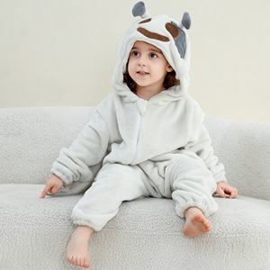 Michley Halloween strisciante per bambini edizione limitata grigio Ghost Design autunno flanella bidirezionale chiusura con cerniera Unisex navi 48 - Product Image 2