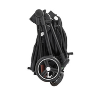 Ensemble poussette et siège auto 4-en-1 Morething Twin Baby en lin, pliage à une touche, ceinture de sécurité 5 points, cadre en aluminium, 22 kg, 0-3 ans, PU