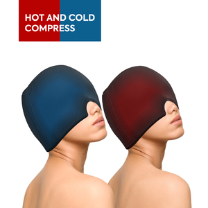 Casquette <span class=keywords><strong>de</strong></span> gel réutilisable personnalisable en gros avec thérapie par le froid et le chaud pour le soulagement des maux <span class=keywords><strong>de</strong></span> tête et le soin du cuir chevelu - Product Image 5