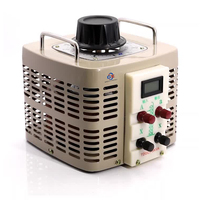 Régulateur de tension AC monophasé Transformateur variable Variac avec enroulement en cuivre Affichage LCD Utilisation SVC