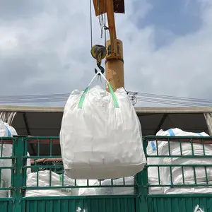 Vente en gros PP en vrac Big Jumbo FIBC Sacs sacs tissés en polypropylène Emballage pour l'extraction de ciment, sable et charbon de bois