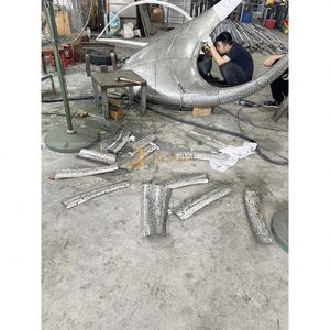 ประติมากรรมรูปทรงอิสระสแตนเลสสตีล M110 สไตล์อาร์ตเดโค - กันน้ำ ทนทาน ใช้งานได้หลากหลาย ติดตั้งบนพื้นกลางแจ้ง - Product Image 4