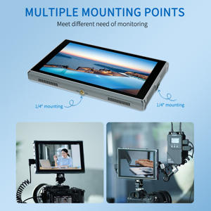 FEEL WORLD FW759 PRO Kamera monitor mit Sonnenschutz, F970-Batterieplatte, Mini-HDMI-Kabel, Unterstützung für benutzer definiertes LOGO - Product Image 5