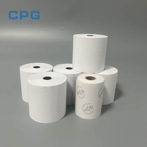 Papier thermique pour imprimante thermique CPG Factory Direct Sales, papier thermique pour distributeur automatique/terminal de point de vente, 80x80 mm, revêtement supérieur, haute luminosité, 98%-100%, sans noyau - Product Image 1