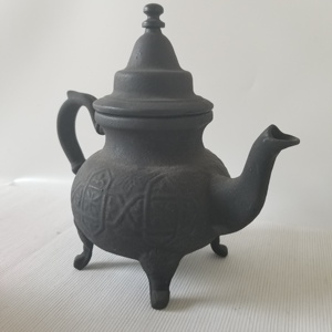 Moroccan Tea Pot Handmade Cast Iron Teapot with Tea Fliter <strong>Vintage</strong> Style Tea <strong>Kettle</strong> with Infuser Traditional Design - Product Image 5