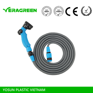 Tuyau d'arrosage de jardin Vietnam, extensible 2 fois, multifonction, durable, 100% polyester, flexible, connecteur rapide, 200 psi - Product Image 3