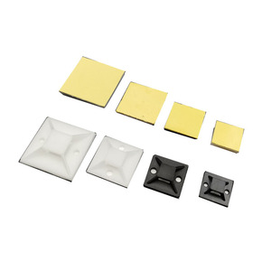 Clips de <span class=keywords><strong>fixation</strong></span> carrés en PP blanc et noir pour la gestion des câbles - Product Image 6