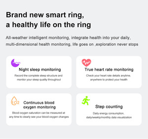 New Arrival IP68 Không Thấm Nước Thông Minh Vòng Ngủ Tập Thể Dục Tracker Heart Rate Monitor 20MAh Pin Đồng Hồ Báo Thức Từ Xa App Ceram - Product Image 3