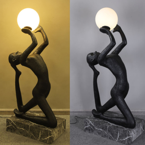 Joueur en cours d'exécution lampadaires terrain <span class=keywords><strong>but</strong></span> décoration Hall ornements humanoï<span class=keywords><strong>de</strong></span> Sculpture lampadaire œuvre Statue lumière - Product Image 6