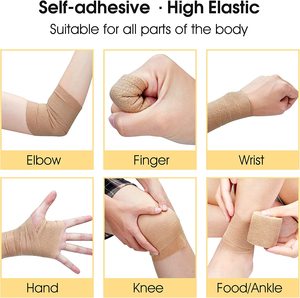 Tự dính bóng đá Grip vớ băng không dệt đàn hồi cố kết băng 5cm 2 inch thể thao Băng - Product Image 5