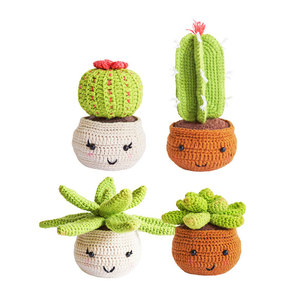 Beginners <b>Crochet</b> <b>Kit</b> with 4 PCS Plant Learn to <b>Crochet</b> Cactus Family <b>Kits</b> with Video Tutorials and Patterns for Adults - Product Image 5