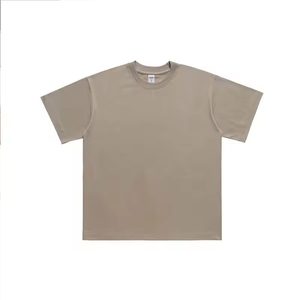 เสื้อยืดผู้ชายแบบเรียบ ทรงโอเวอร์ไซส์ ขายส่ง สปอร์ต ผ้าหนา ระบายอากาศได้ดี รับสกรีนโลโก้ ผ้าฝ้าย 100% - Product Image 2