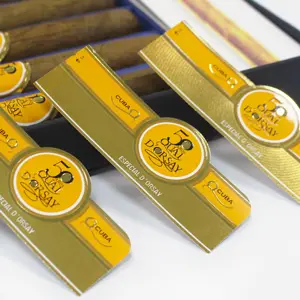 Individueller Druck Logo Folienetikett Zigarren-Etikettenband Zigarren-Etikettenband Zigarrenband