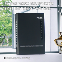 Système d'interphone EXCELLTEL Small MD206 Mini PABX/PBX avec Plug and Play, 2 lignes co-locatives, 6 extensions, identification de l'appelant pour la maison et le bureau