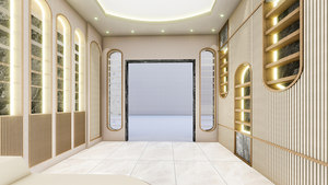 CIRI Custom Vintage Style Wooden Perfume showcase Nostalgic Perfume Shop Wooden Paint Display <strong>Shelf</strong> - Product Image 6