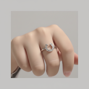 Vendita calda gotico da uomo semplice anelli in lega di tendenza moda corona a cuore aperto fiore all'ingrosso oro acciaio inossidabile stile Casual - Product Image 2