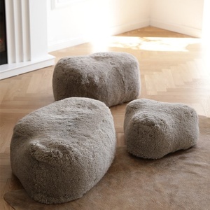 Móveis para sala de estar em forma de assento, mobiliário criativo moderno durável saco de pele de carneiro <span class=keywords><strong>ottoman</strong></span> - Product Image 3