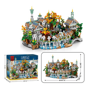Bestseller: Modello 3D Fai-da-Te <span class=keywords><strong>Città</strong></span> Europea del Secolo, 4406 Pezzi, Gioco di Costruzioni Creativo per Regali Festivi - Product Image 2