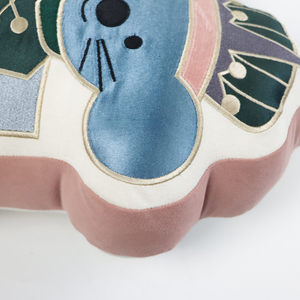 Coussin brodé Applique Casse-Noisette Roi Rat, Décoration de Noël, Oreiller Doux en Peluche Souris Rembourrée pour Canapé et Lit - Product Image 5