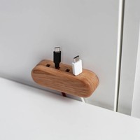 Organisateur de câbles magnétique pour bureau, accessoire technologique fait à la main, gestion des câbles de bureau, support de câbles