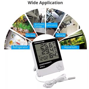 Digital Indoor/Outdoor Thermometer Hygrometer with LCD Display Humidity &amp; <strong>Temperature</strong> <strong>Monitor</strong> for Humidors, Incubators, Home - Product Image 6