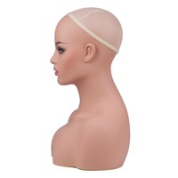 Présentoir de Mannequin Femme en PVC pour Perruques, Maquillage et Coiffure – Vente en Gros