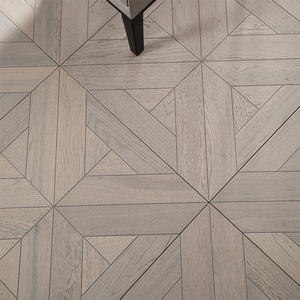 Parquet contrecollé AVANTIMORA CE en chêne brossé multicouche, qualité AB, étanche, durable, système T&G, 15 mm, motif hexagonal, style ferme - Product Image 3