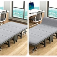 Sofá Cama Plegable Portátil 1688 con Estructura de Hierro Ajustable y Diseño Moderno para Dormitorio y Sala de Estar